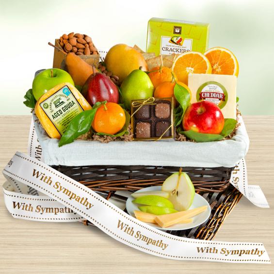 Sympathy Classic Deluxe Fruit Basket - CFG4101S_23N