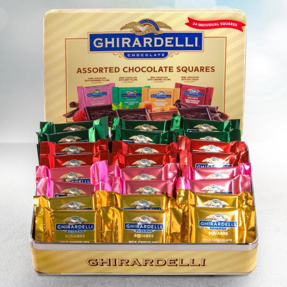 Assorted Ghirardelli Chocolate Squares - CFGG1002_23N