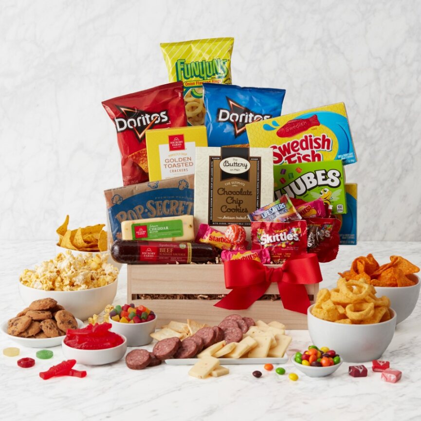 Gift Crate filled with snacks for movie night - CFCD5274_23N