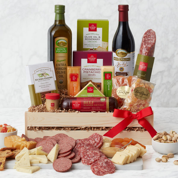 Lovely California Meat & Cheese Wooden Gift Crate - CFCD7271_23N