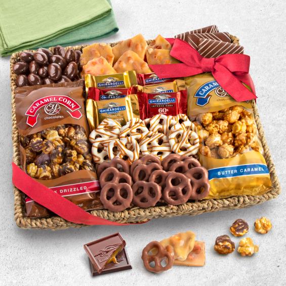 Chocolate, Caramel and Crunch Grand Gift Basket - CAA4056_25N