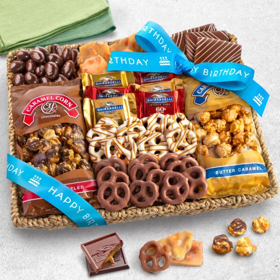 Birthday Chocolate and Crunch Basket - CAA4056B_25N