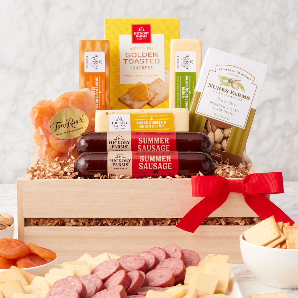 Wooden Crate of Meat and Cheese - CFCD7269_25N