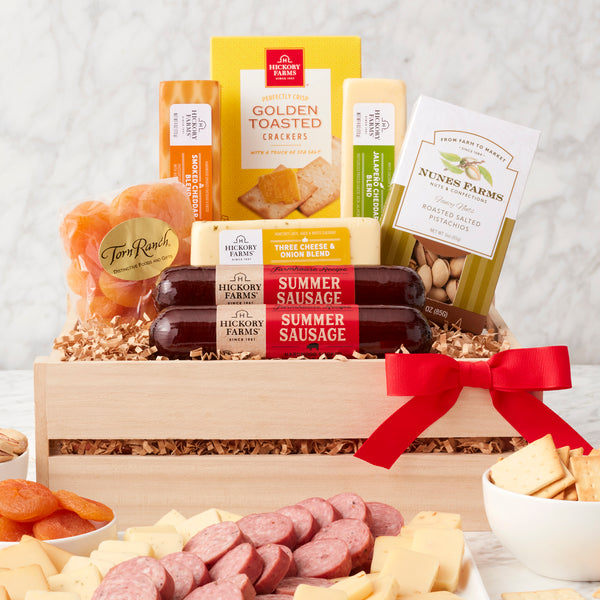 Wooden Crate of Meat and Cheese - CFCD7269_25N