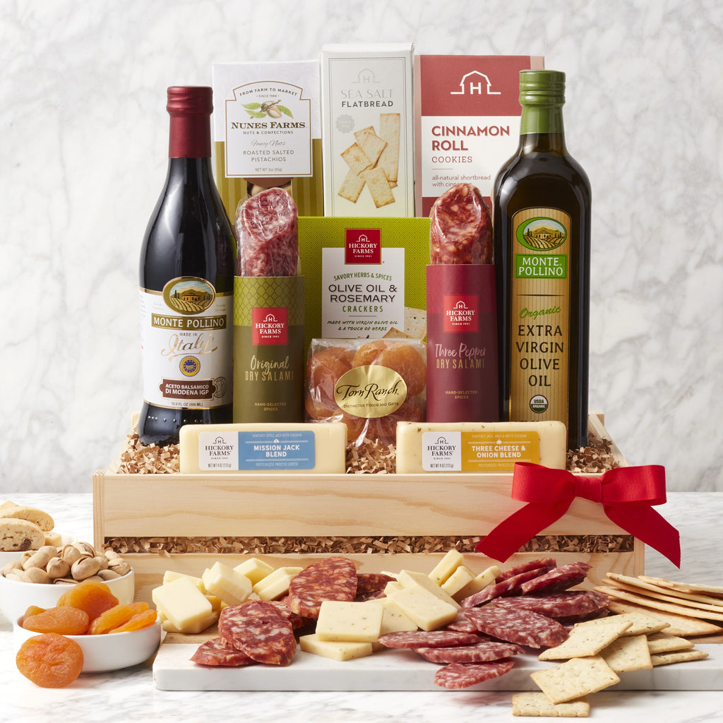 Lovely California Meat & Cheese Wooden Gift Crate - CFCD7271_25N