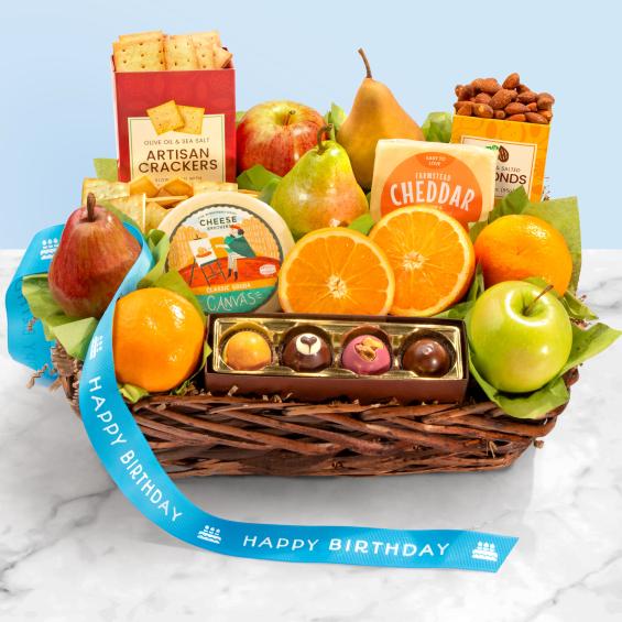 Birthday Deluxe Fruit Basket - CFG4101B_25N