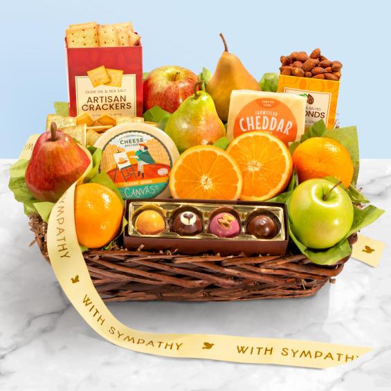 Sympathy Classic Deluxe Fruit Basket - CFG4101S_25N