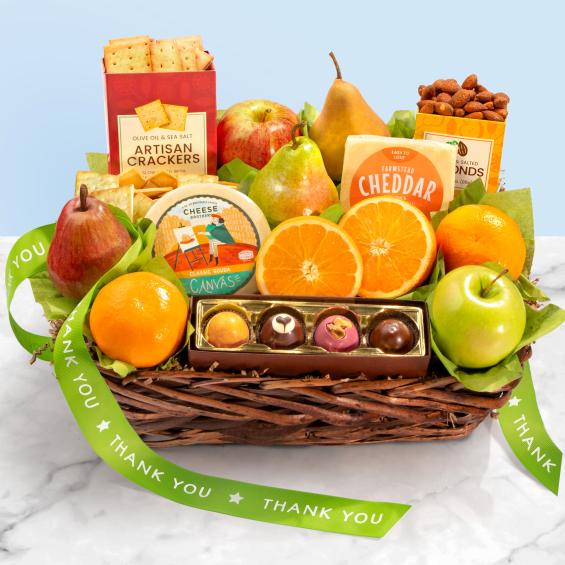 Thank You Classic Deluxe Fruit Basket - CFG4101T_25N