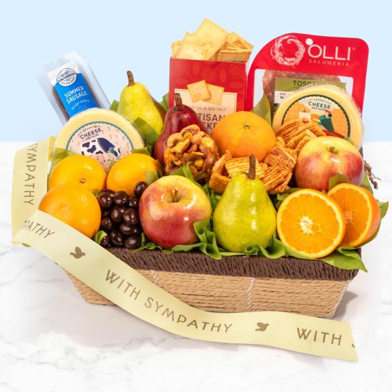 Sympathy Abundance Classic Fruit Basket - CFG4102S_25N