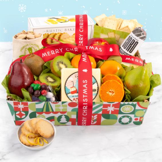 Christmas Cheese and Fruit Gift - CFG4132_25N