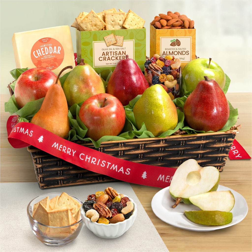 Merry Christmas Fruit & Gourmet Basket - CFG8019X_23N