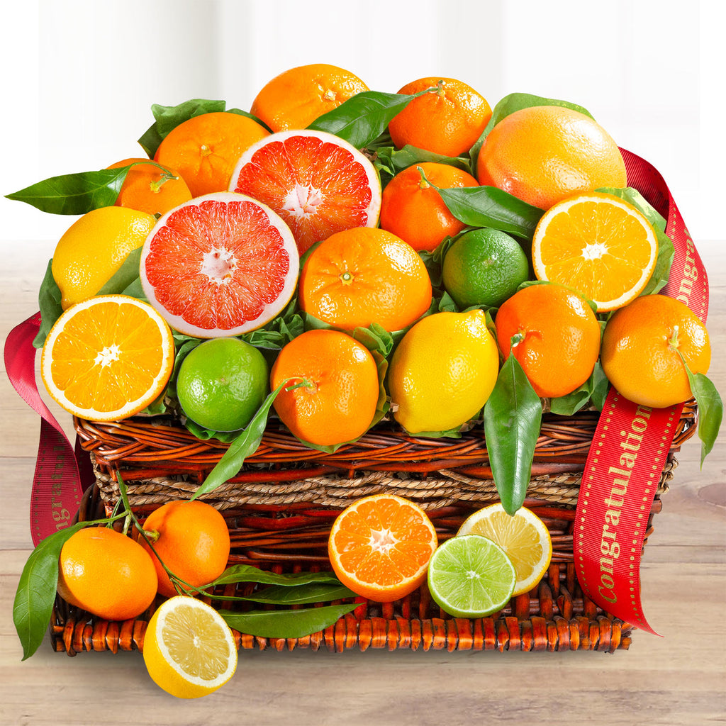 California Sweet Sunshine Citrus Basket - CFG4072C_23A