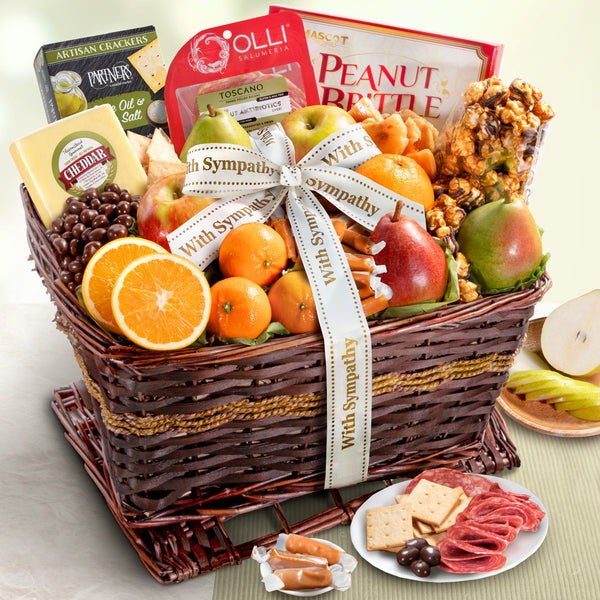 Sympathy Abundance Classic Fruit Basket - CFG4102S_23A