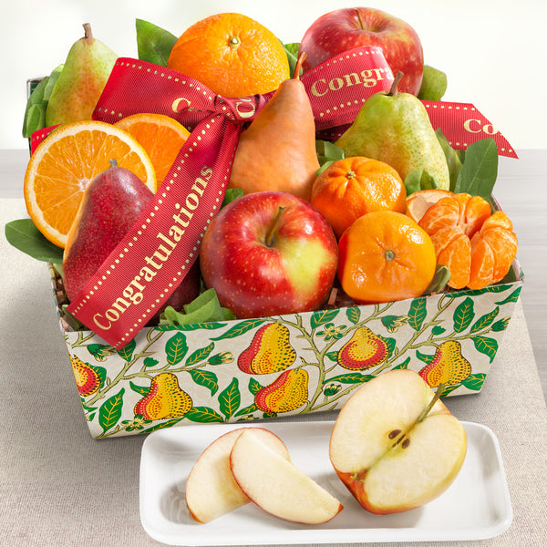 Congratulations Fruit Favorites Gift Basket - CFG4103C_23A