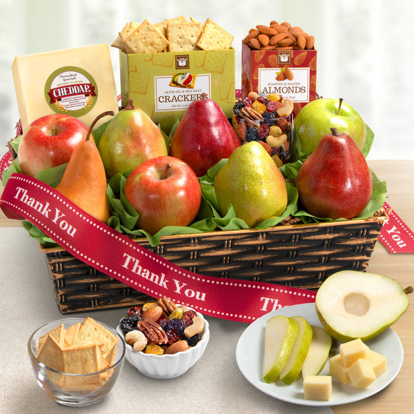 Thank You Fruit Basket with Cheese & Nuts - CFG8019T_23A