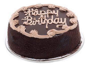 7" Chocolate Fudge Birthday Cake - CFD196