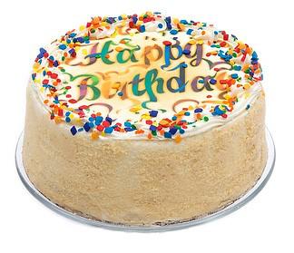 7" Vanilla Birthday Cake - CFD199